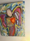 Angel with Heart Original Abstract Painting by Alex Vera, Peter max Britto — photo 3