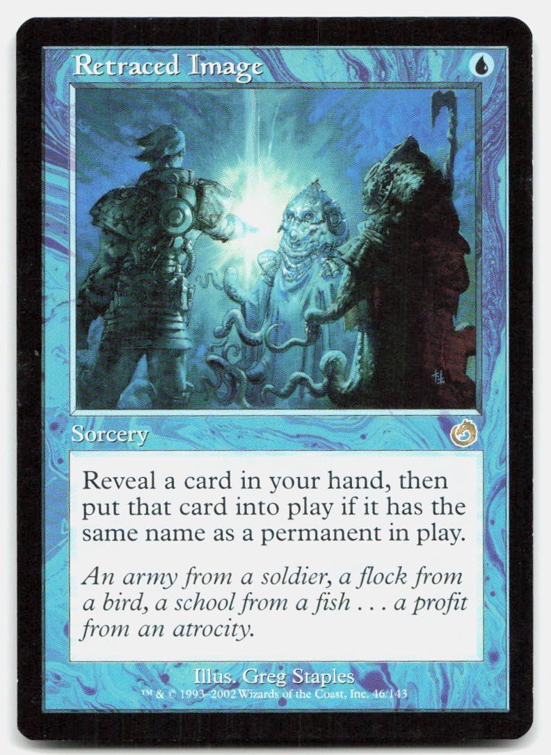 Retraced Image 46 Rare Torment Magic: The Gathering Lightly Played