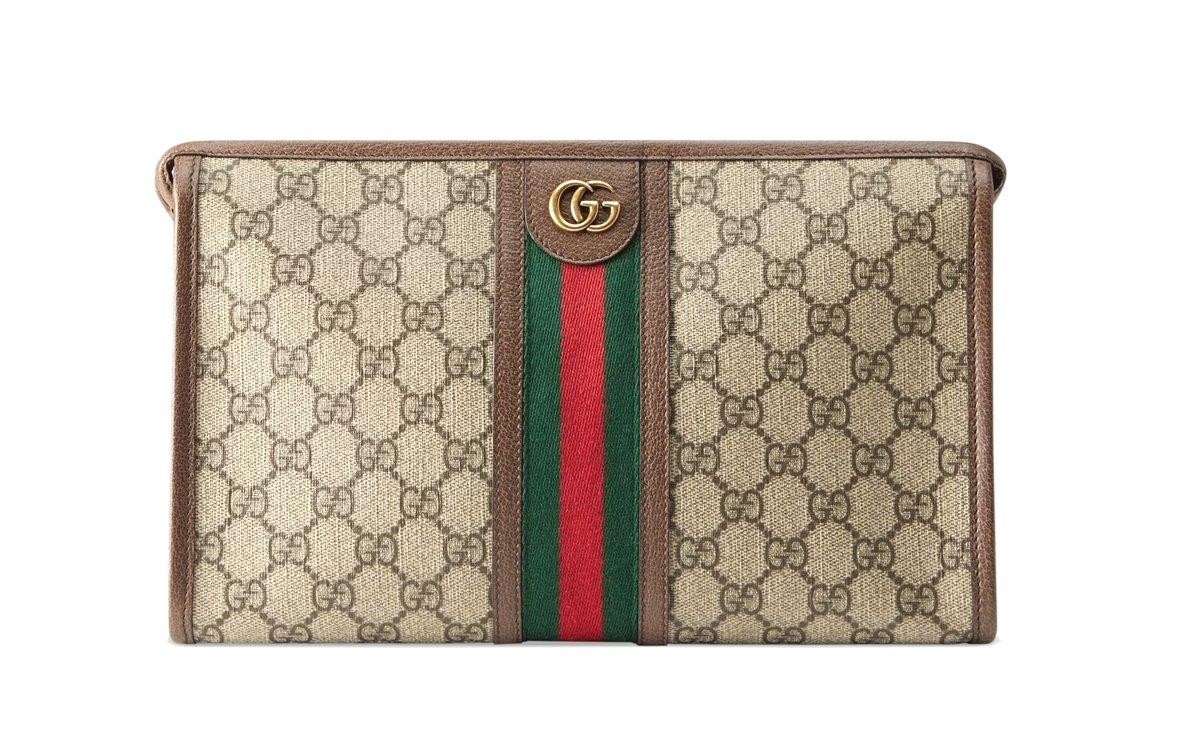 НОВАЯ ДОРОЖНАЯ СУМКА GUCCI OPHIDIA GG SUPREME LEATHER WEB ДЛЯ ТУАЛЕТНЫХ ПРИНАДЛЕЖНОСТЕЙ И КОСМЕТИКИ 130190₽