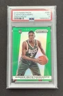 2013 Panini Prizm Green Prizm Giannis Antetokounmpo Rookie Card #290, graded EX5