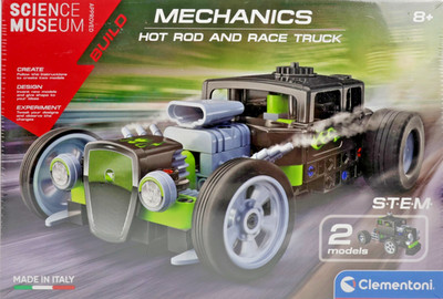 Clementoni Mechanics Hot Rod und Race Truck Vorbau Set (8+) - Neu & Versiegelt