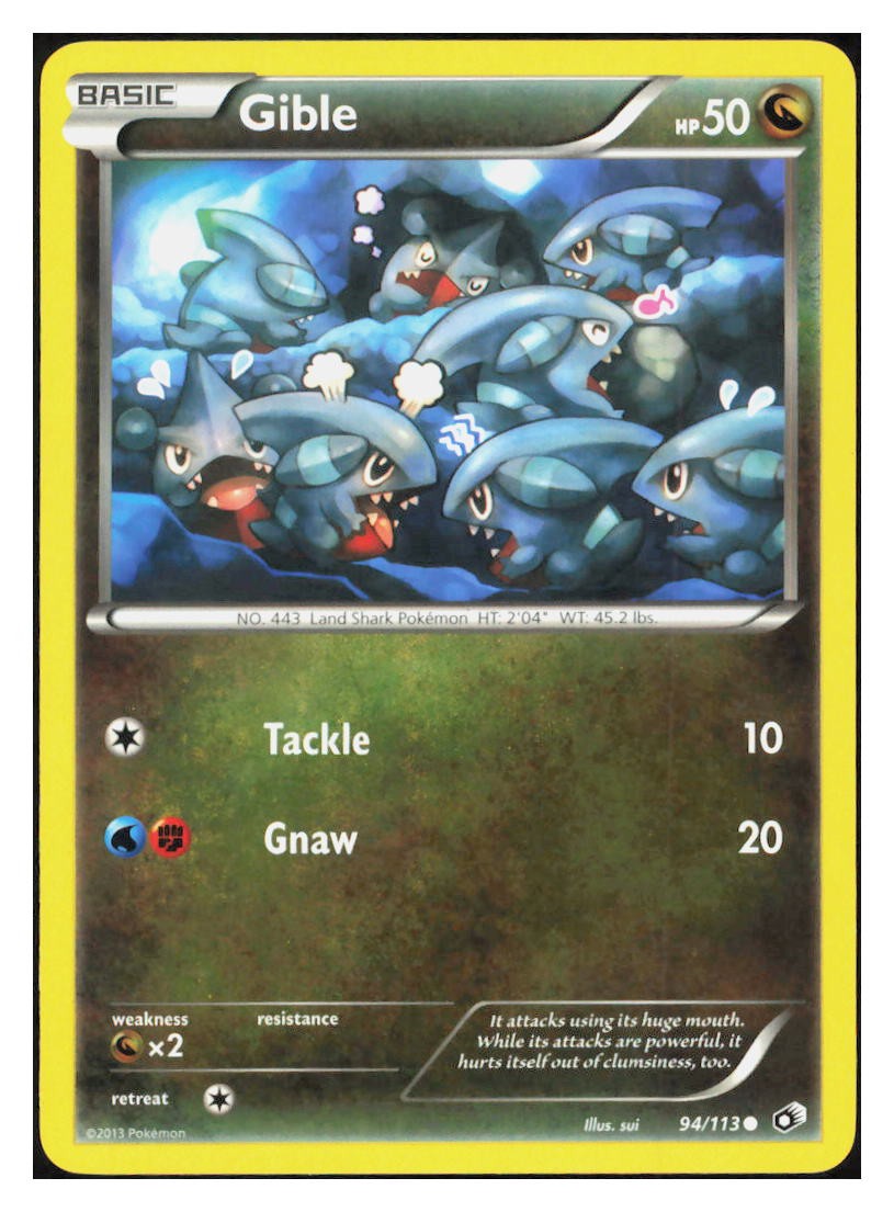 Gible Common Legendary Treasures 94/113 LP M075