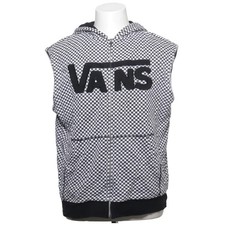 Vans, Kurzärmeliger Hoodie, Größe: XL, Schwarz/Weiß, Print #dmc