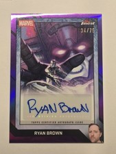 2026 Topps Finest Fantastic Four Ryan Brown Artist Auto /75 Surfer n Galactus