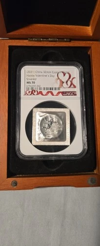2021 China I love you medal Happy Valentine's day NGC MS 70