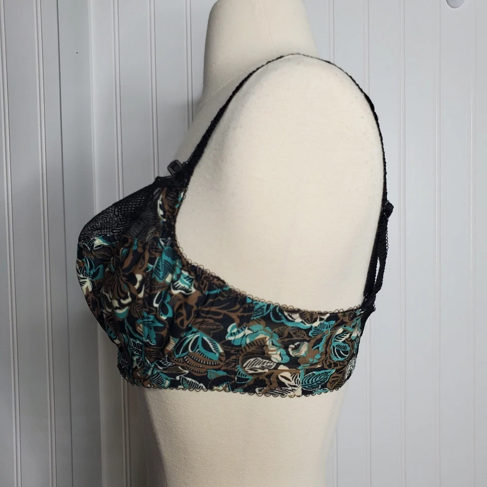 Sujetador Fantasie para mujer Evelyne con aros soporte lateral talla 32E negro encaje cómodo Foto 4 de 4