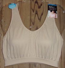 BALI Comfort Revolution CROP TOP Wireless Bra 103J NUDE Size: X-Large NWT 22