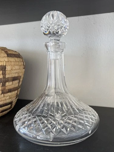 Waterford Crystal LISMORE Ships Decanter Vintage