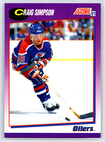 1991-92 Score American #255 Craig Simpson