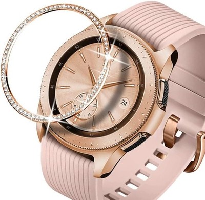 Bling Diamond Bezel Cover For Samsung Galaxy Watch 42mm Rose Gold Bumper