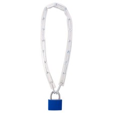 Sterling 460 APL 60cm 4mm Security Chain & Aluminium Padlock, Black 