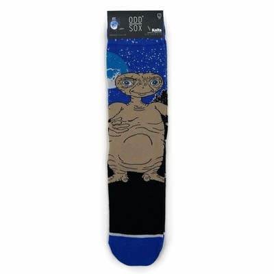 Odd Sox E.T. Extra Terrestrial Crew Socks Mens Womens 80s Movie Blue Black