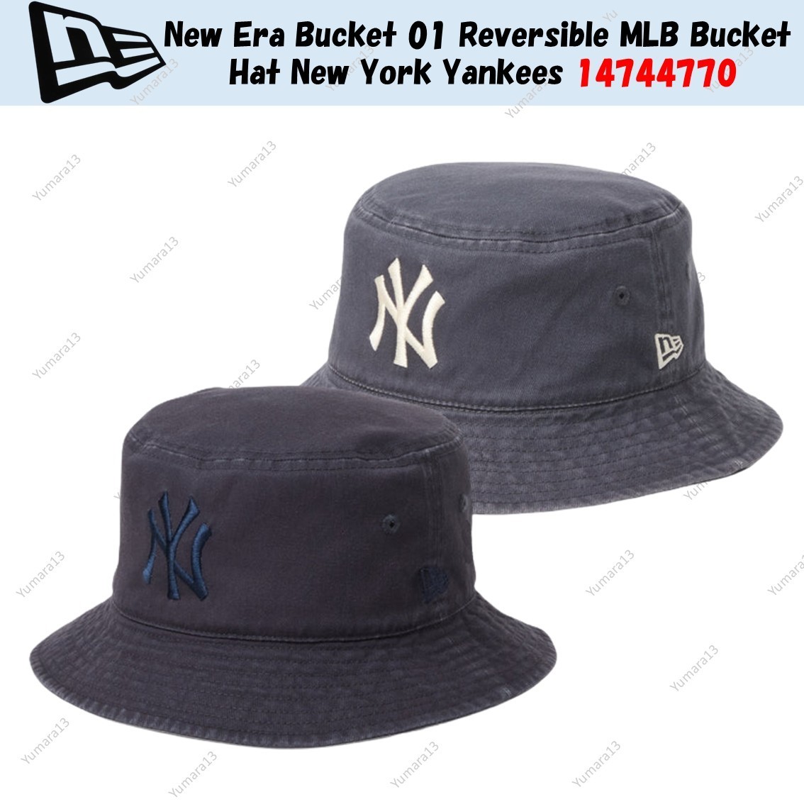 New Era Bucket 01 Reversible MLB Bucket Hat New York Yankees