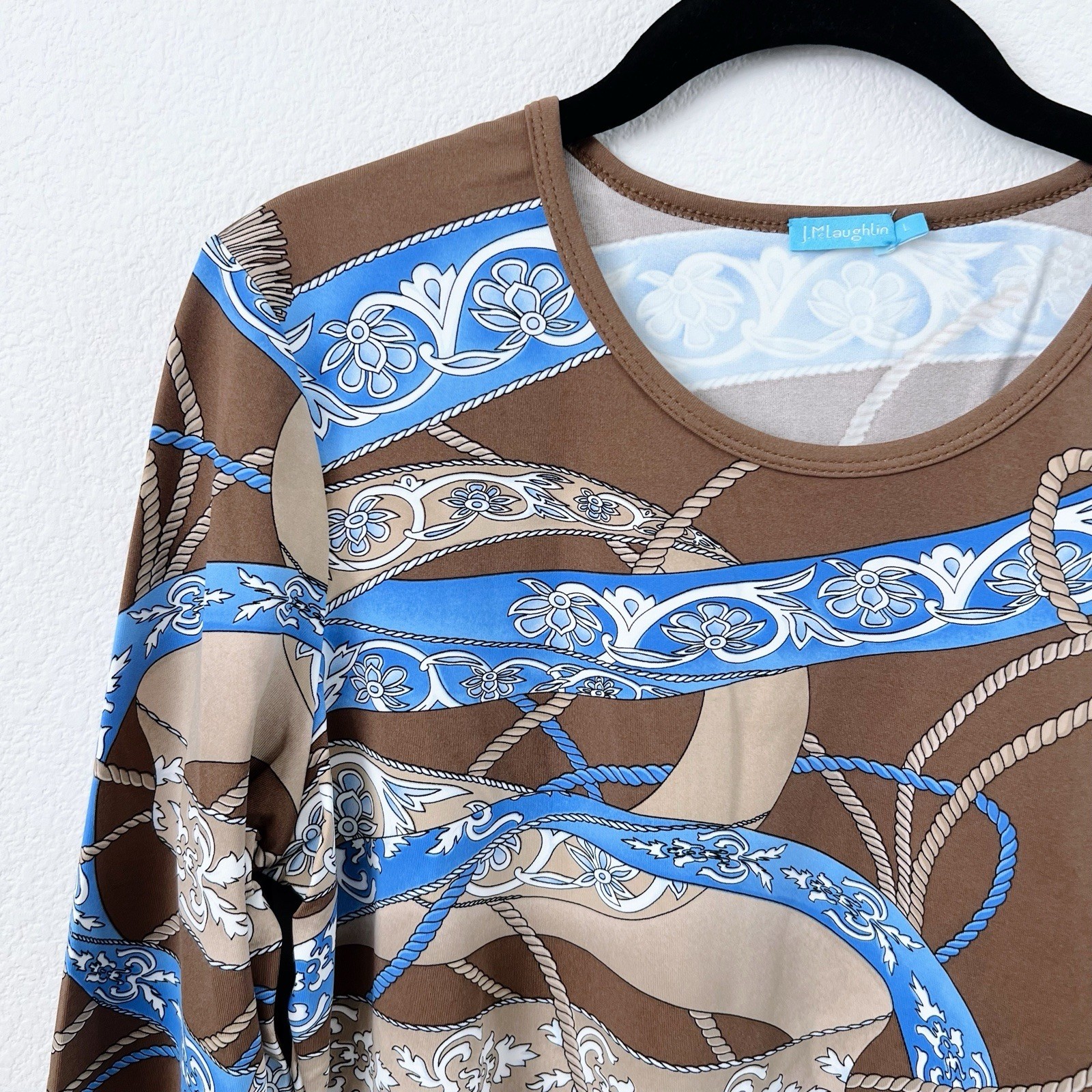 J. McLaughlin Print Top L - image 3