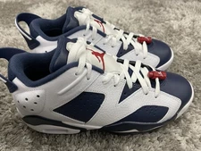 Nike Air Jordan Retro 6 G NRG Golf Shoes White/Navy DV1376-101 Men's Size 7.5