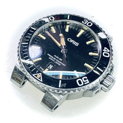 Oris Aquis Automatic Black Dial Watch 01 400 7769 4154-07 4 22 74FC Needs Work