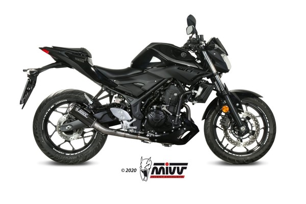Kompletter Auspuff Mivv MK3 Carbon Yamaha Yzf-R3 320 2022-2024-image