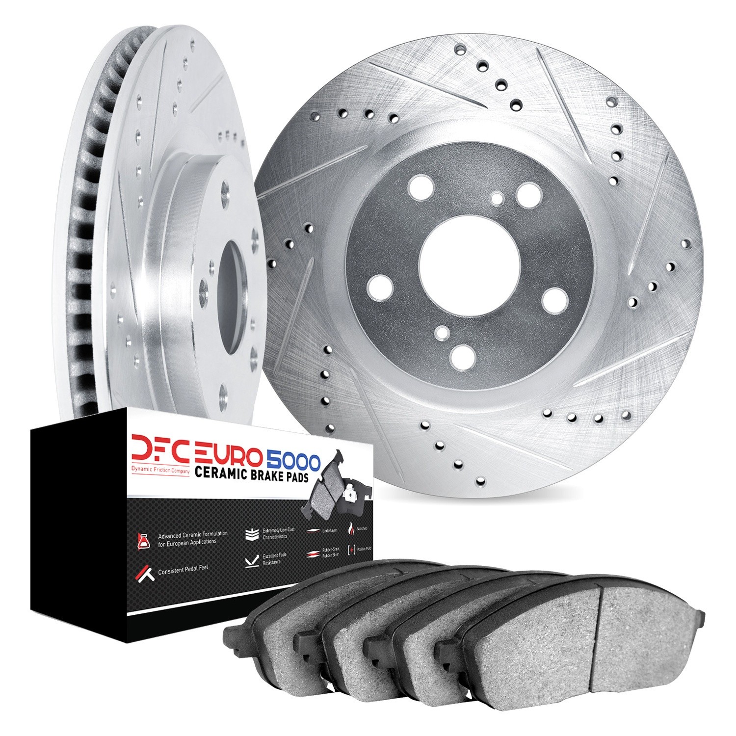 For Acura NSX 91-96 DFC EURO-KIT 5000 Drilled & Slotted Front Brake Kit