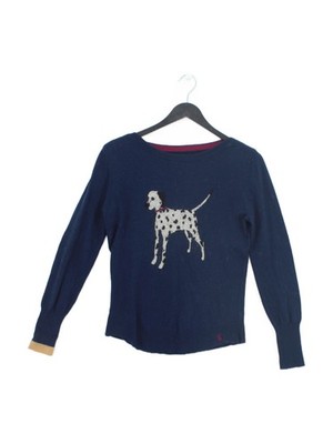 Joules Women's Jumper UK 10 Blue Viscose