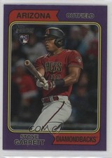 2023 Topps Heritage Hot Box Chrome Purple Refractor Stone Garrett #210 1q09