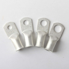 Tinned Copper Ends Lugs Crimp 2/0AWG Cable Wire Connector Ring Battery Terminals