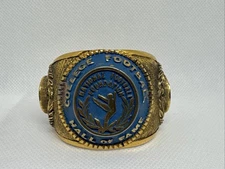 Brass Paperweight COLLEGE FOOTBALL HALL OF FAME RING Gators 1970s Rare