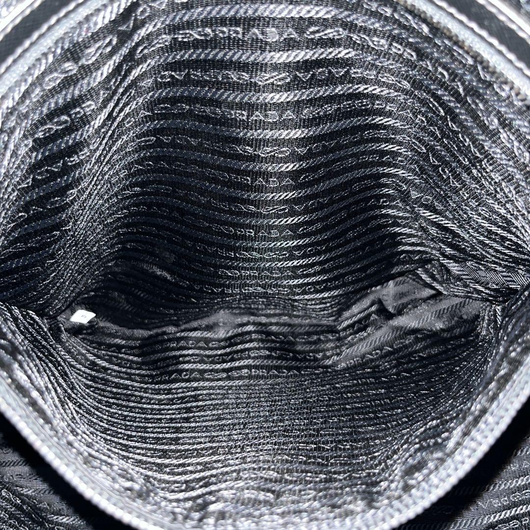 PRADA 2 Way Business Bag Nylon Leather Triangle Logo Shoulder Bag Auth thumbnail 14