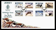 DR WHO 1998 GB JERSEY FDC SEA BIRDS CACHET COMBO M62064