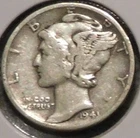 Silver Dime - Mercury - 1943-D [867]
