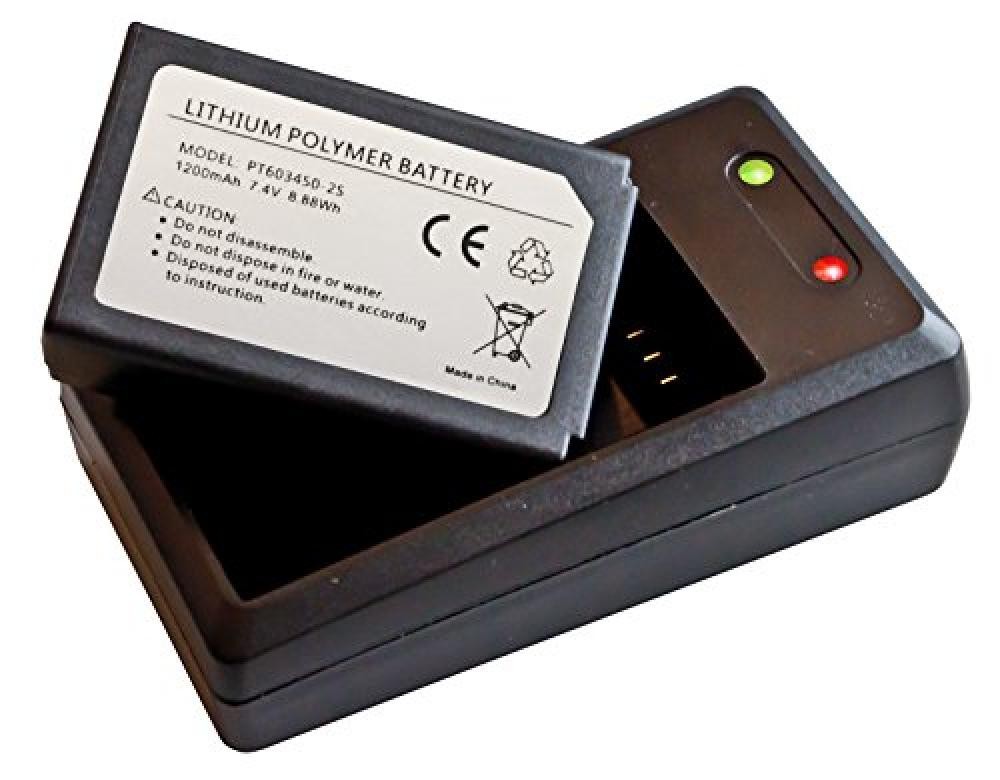 Peak Tech polimero di litio batteria (Li-Po)/batteria 1200 mAh 7.4 V (8.88wh) ne