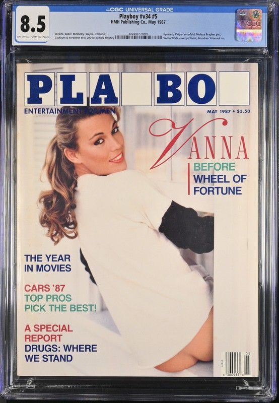 Playboy Magazine May 1987 Vanna White CGC 8.5: 4660827009