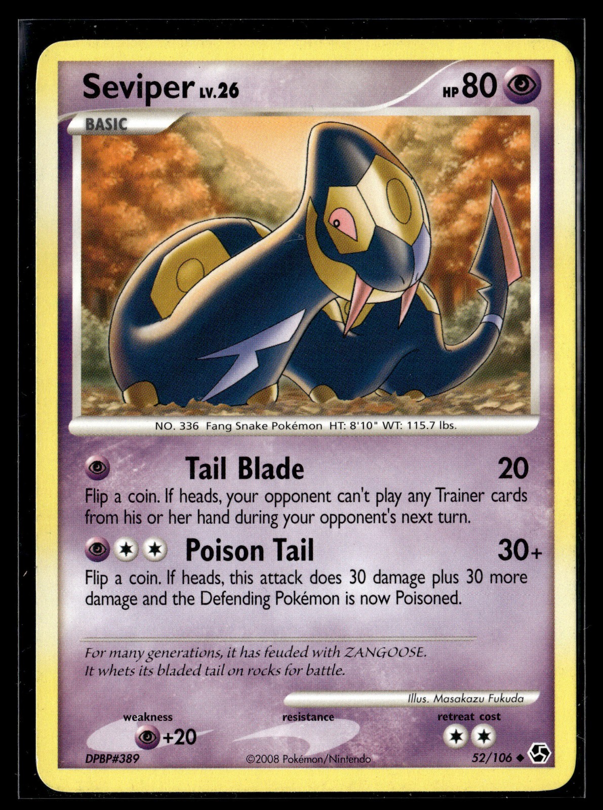 Pokemon TCG Great Encounters #52/106 Seviper