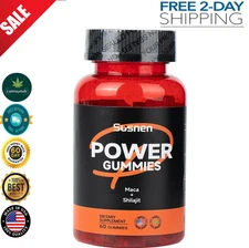 Natural Power 60 Gummies Maca & Shilajit Strength Body Promote Energy Absorption
