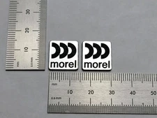 Morel Speaker Badge Logo Silver Pair 15mm Square 