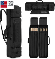 Pool Cue Case 4X5 Holds 4 Butts  5 Shafts Pool Stick Case with Adjustable Shou