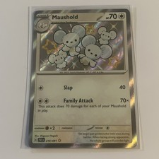 Maushold 210/091 Shiny Rare Paldean Fates Pokemon Holo Near Mint on eBay