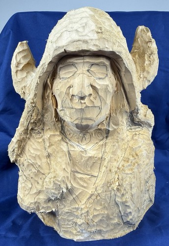 Native American Mountain Man UNFINISHED project woodcarving Blank whittling