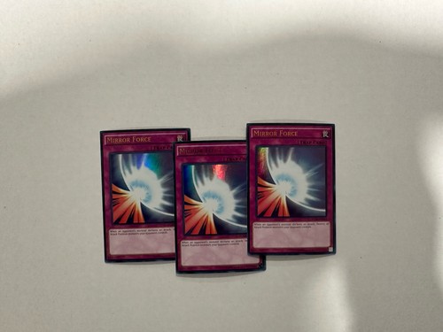 3x Yugioh Mirror Force YGLD-ENB33 ULTRA RARE HOLOFOIL Near Mint NM PLAYSET