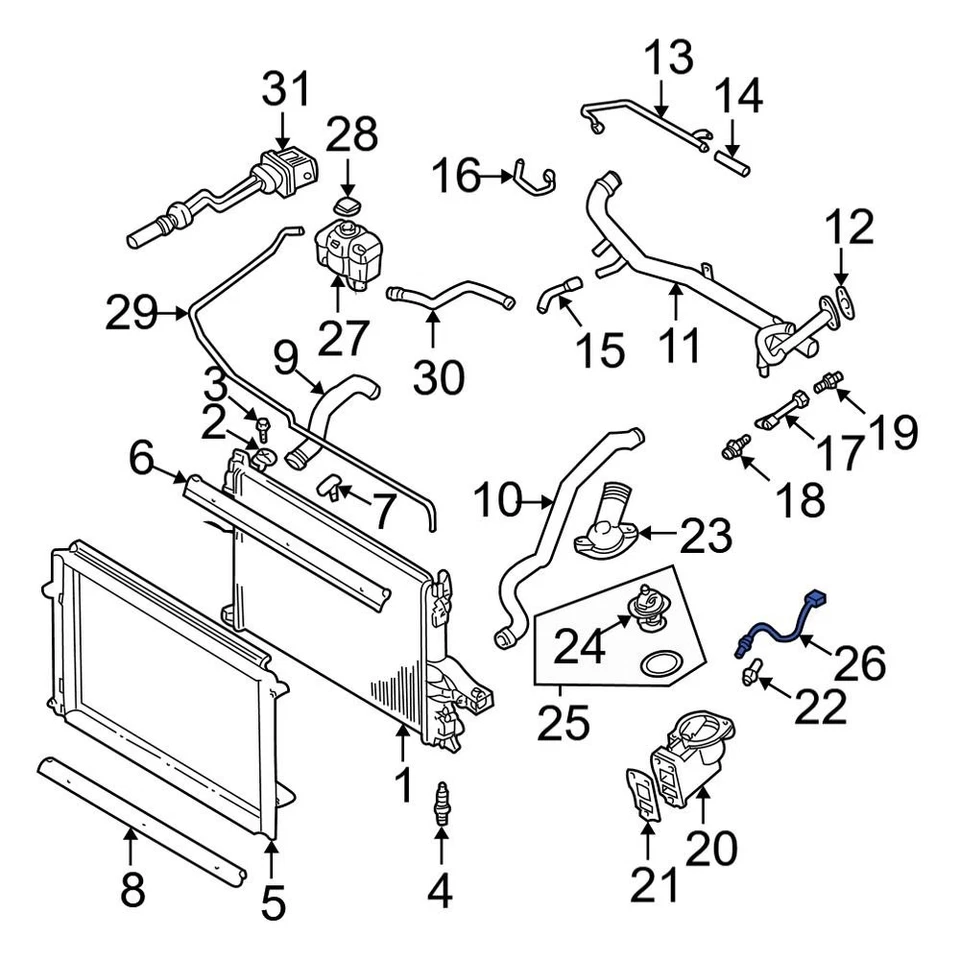 For Volvo S60 2001-2002 Volvo 9125463 Engine Coolant Temperature Sensor Foto 3 de 4