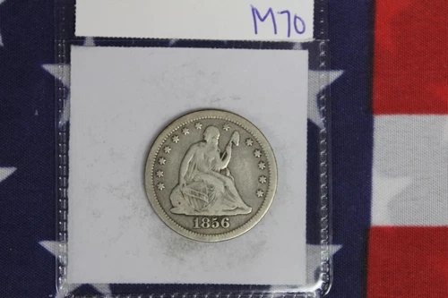 1856 Liberty Seated Quarter - Very Good Condition (M70)