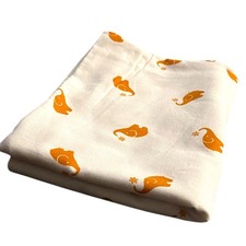 Hospital Receiving Baby Blanket 30x40 Elephant Neutral Cotton Swaddle