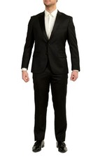 Hugo Boss Men's "Halven/Gentry" Black 100 Wool Tuxedo Suit US 40S IT 50S