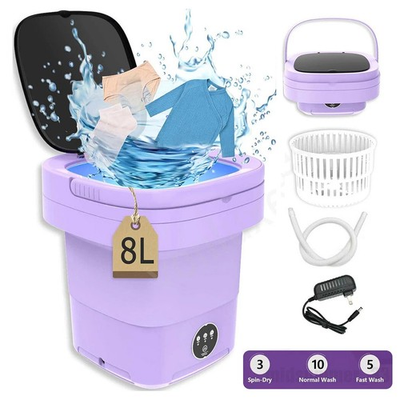 #ad Portable Washing Machine Mini Washer Foldable Washer and Spin Dryer Small Travel $23.98