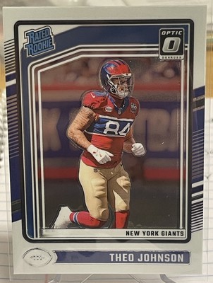 Theo Johnson 2024 Donruss Optic Base Rated Rookie RC #291 Giants PSU