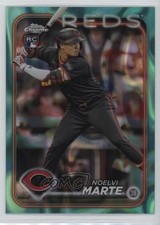 2024 Topps Chrome Aqua Lava Refractor 102/199 Noelvi Marte #177 1gw8