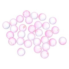 30-Pack Glass Marbles, 12MM Luminous Glass Ball for Fish Tank Pink