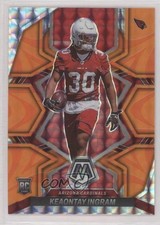 2022 Panini Mosaic Rookies Reactive Orange Prizm Keaontay Ingram #355 f7j