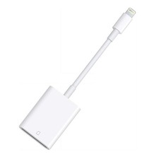 Lightning to SD Card Reader Adapter for iPhone iPad, Plug and Play Accessory