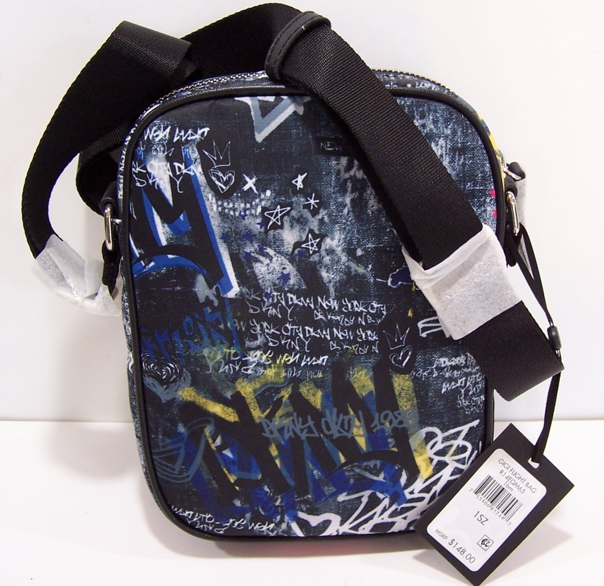 DKNY GIGI Graffiti Backpack w/ Matching Wristlet NWOT DKNY Yellow Bags & Handbags for Women for sale | eBay main image 2