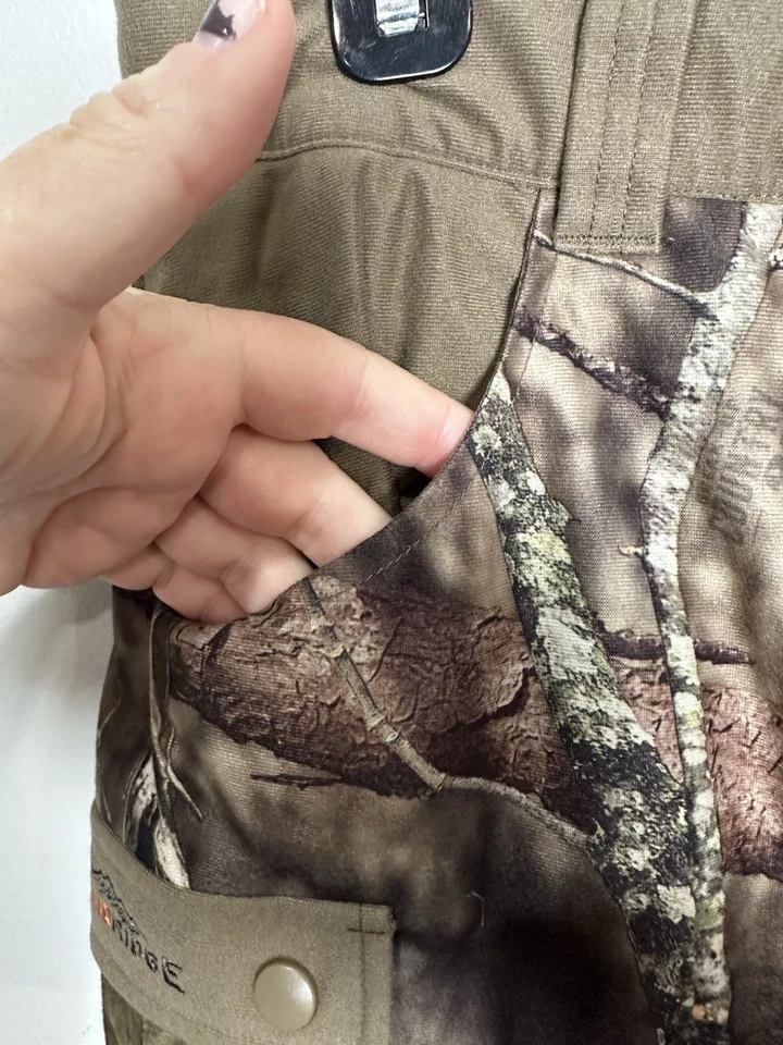 Rustic Ridge Camo Pants Youth Large Mossy Oak Waterproof Scent Stop Hunting - Image 2 of 4